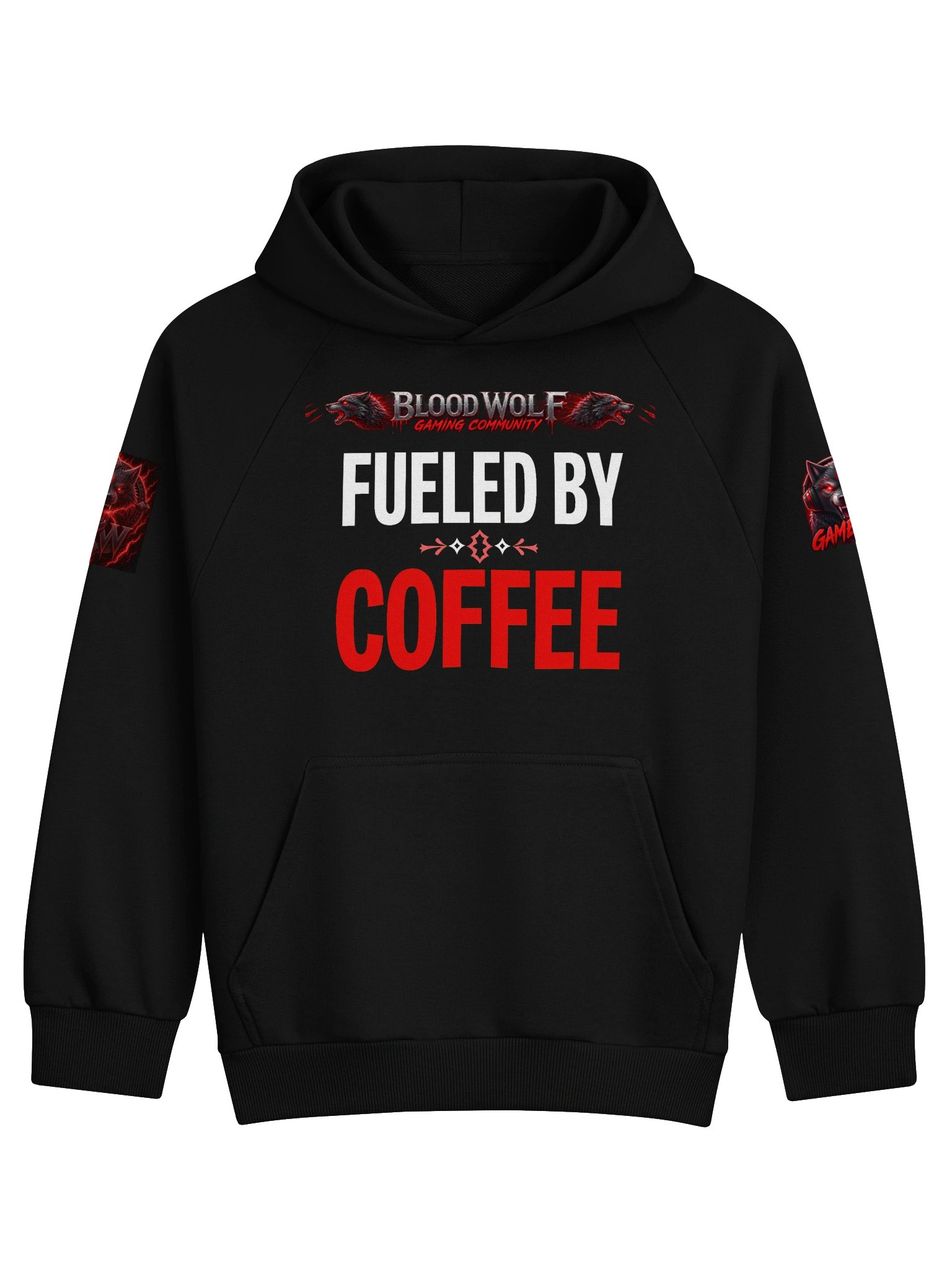Blood Wolf Gaming Coffee Hoodie product image (2)