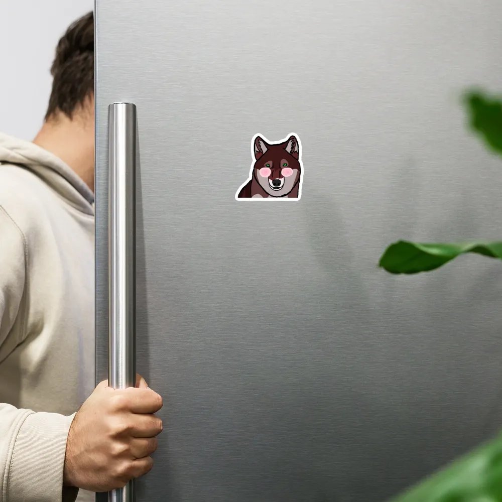 Wolf Blush Magnet product image (6)