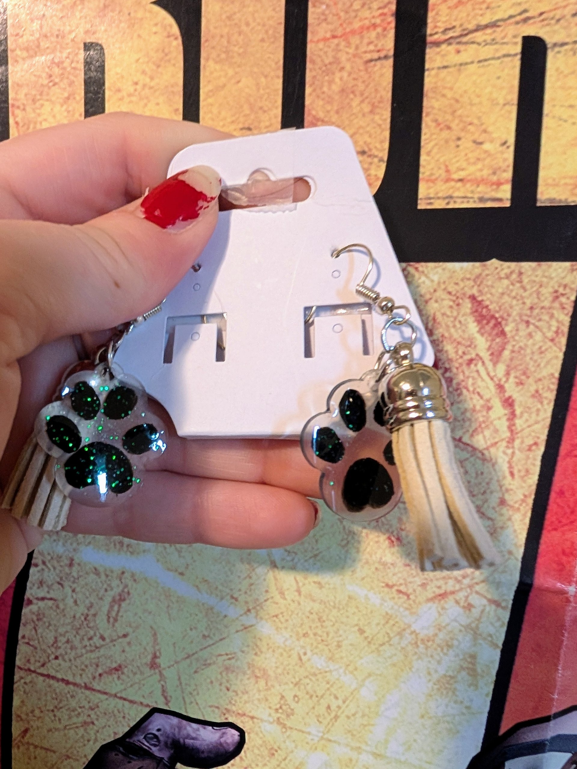 Paw Print Earrings product image (1)