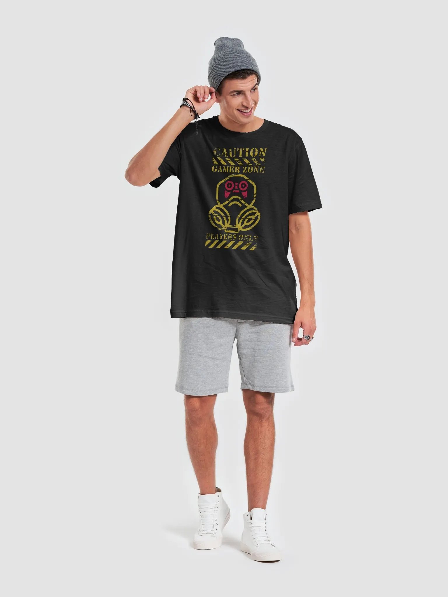 Caution Gamer Zone Players Only | T-shirt product image (2)