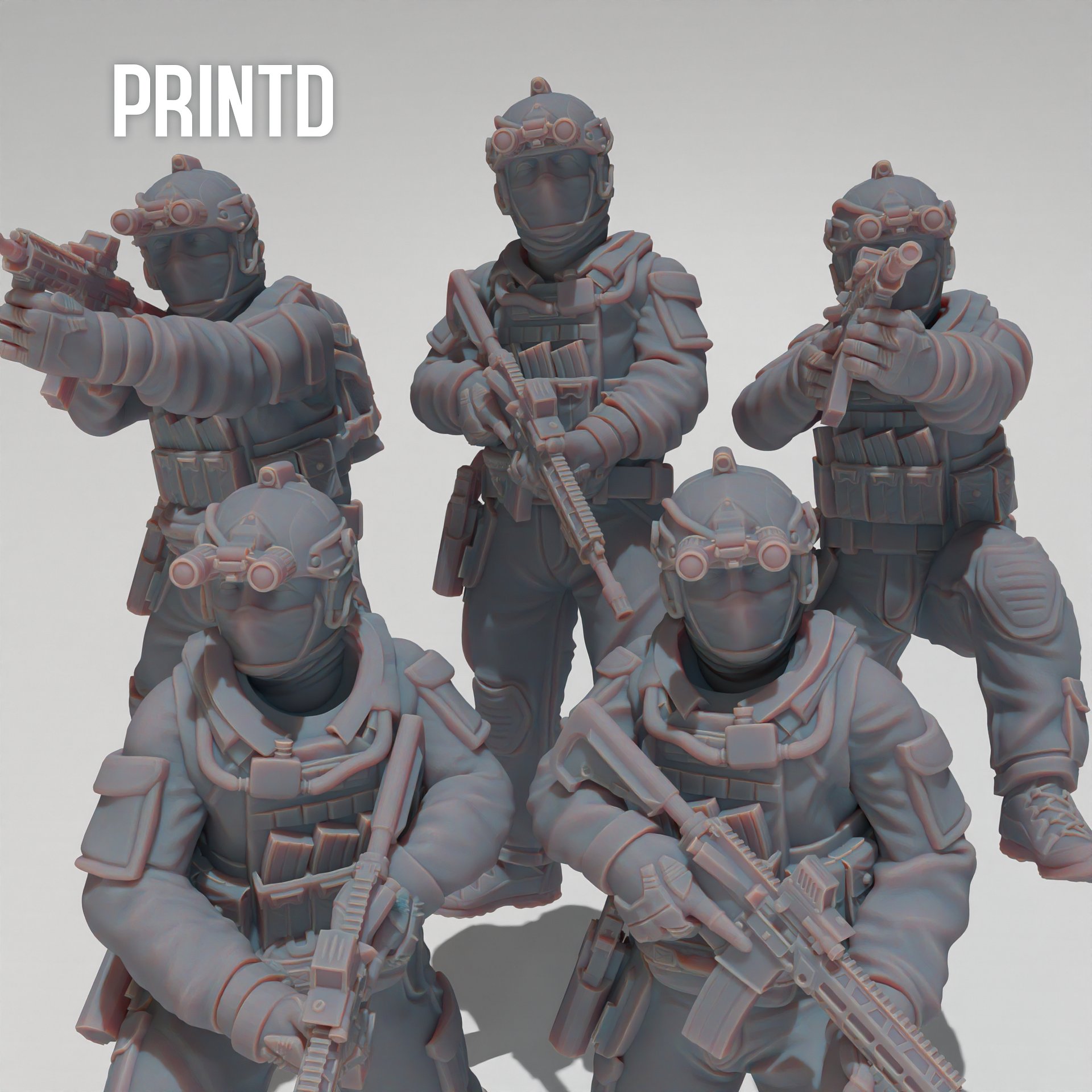 Shayetet 13 Israeli Navy Forces - Modern Warfare Wargame Hobby Resin Scale Models product image (1)