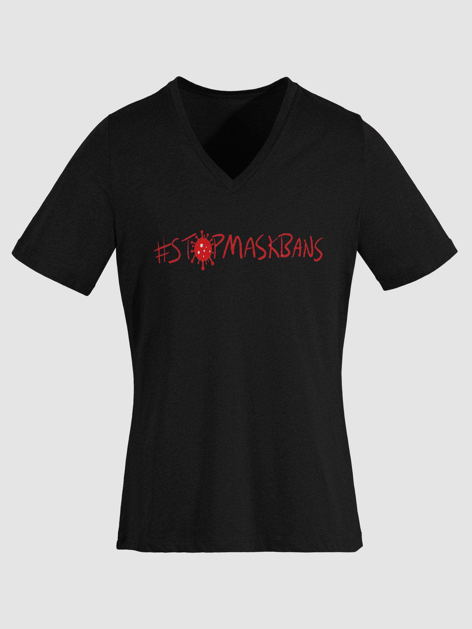 Stop Mask Bans Relaxed V-Neck Tee product image (6)