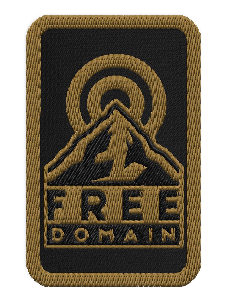 Freedomain Subdued Embroidered Patch product image (1)