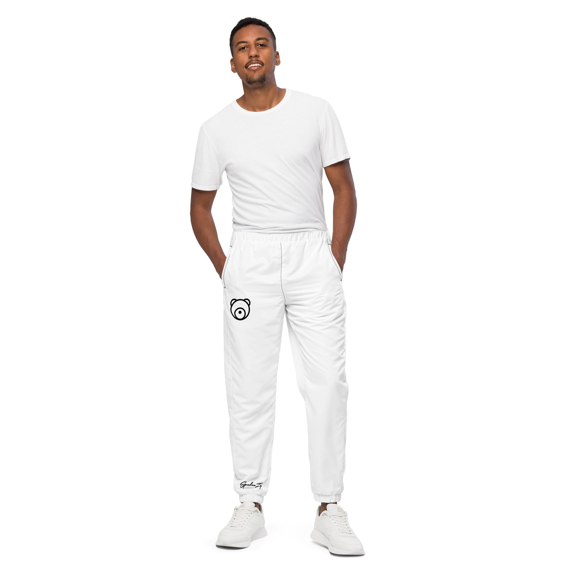 SpeakeaZy Signature Joggers White product image (1)