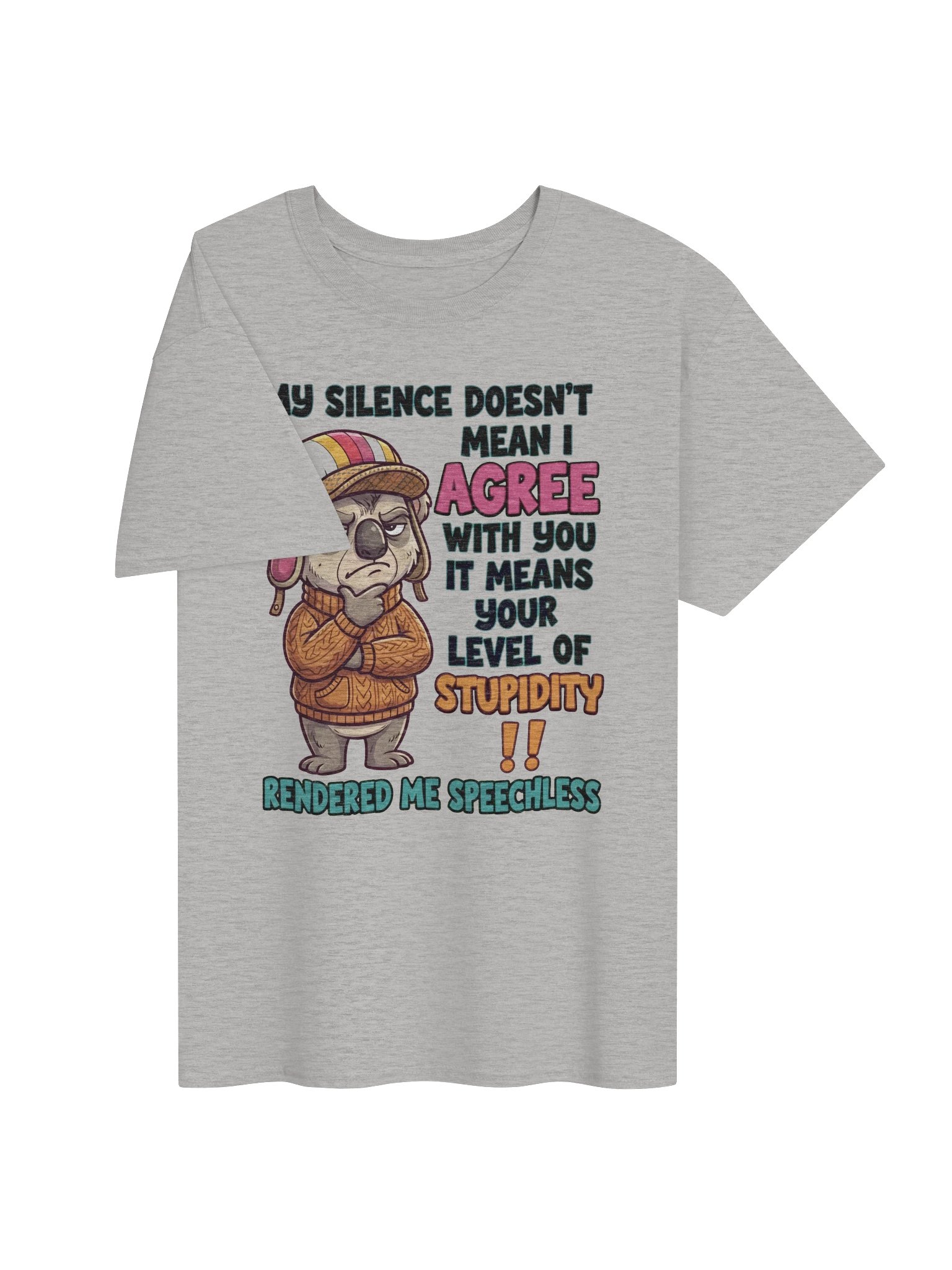 "My Silence" Sarcastic Koala Graphic Tee product image (3)