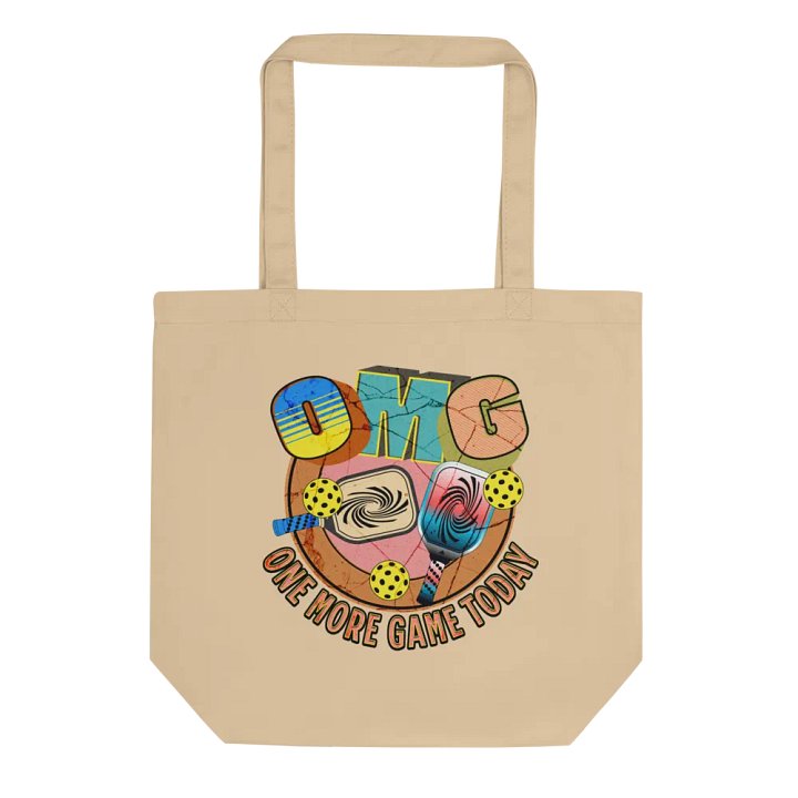 OMG One More Game Today Pickleball Retro Tote Bag product image (1)