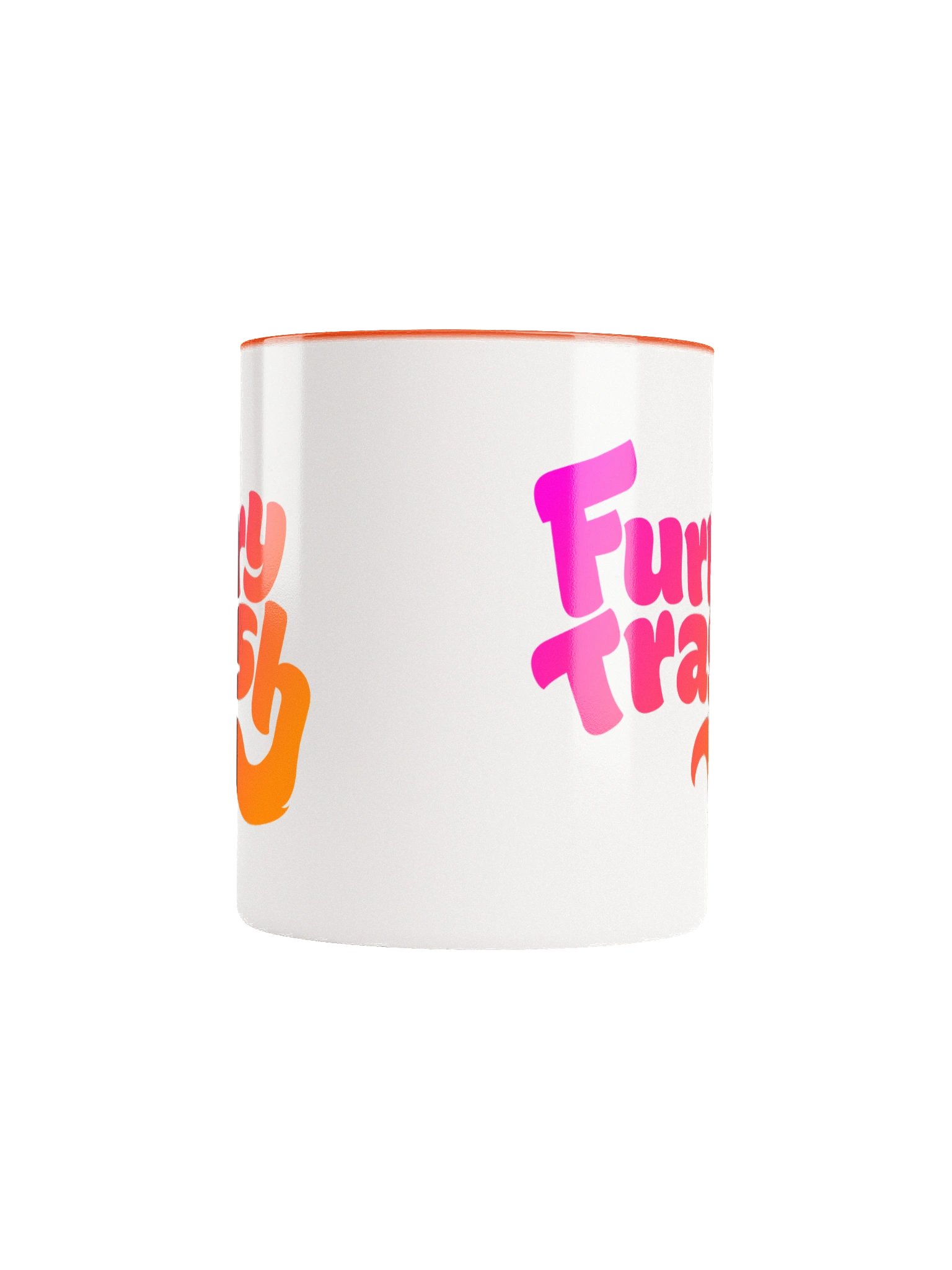 Furry Trash Mug - Bubble Logo (Sunrise Gradient) product image (5)