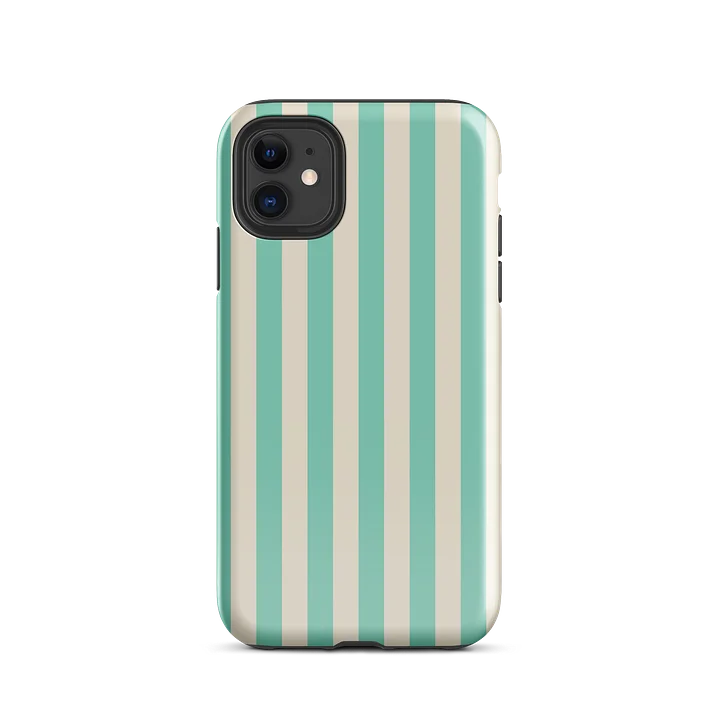 Boardwalk Teal Stripe iPhone Case product image (28)
