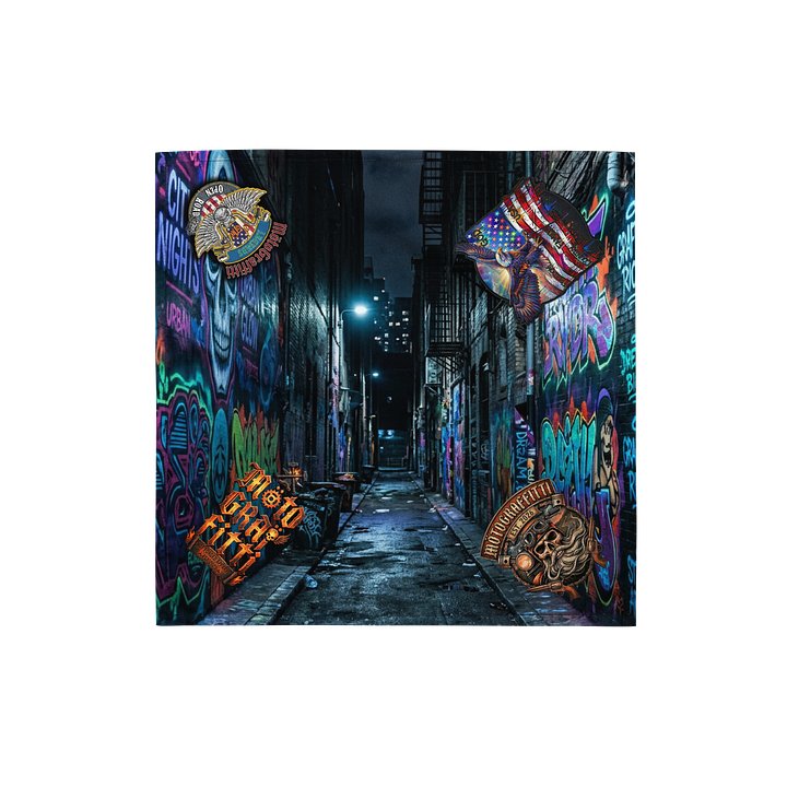 Neon Alley All-Over Bandana product image (1)