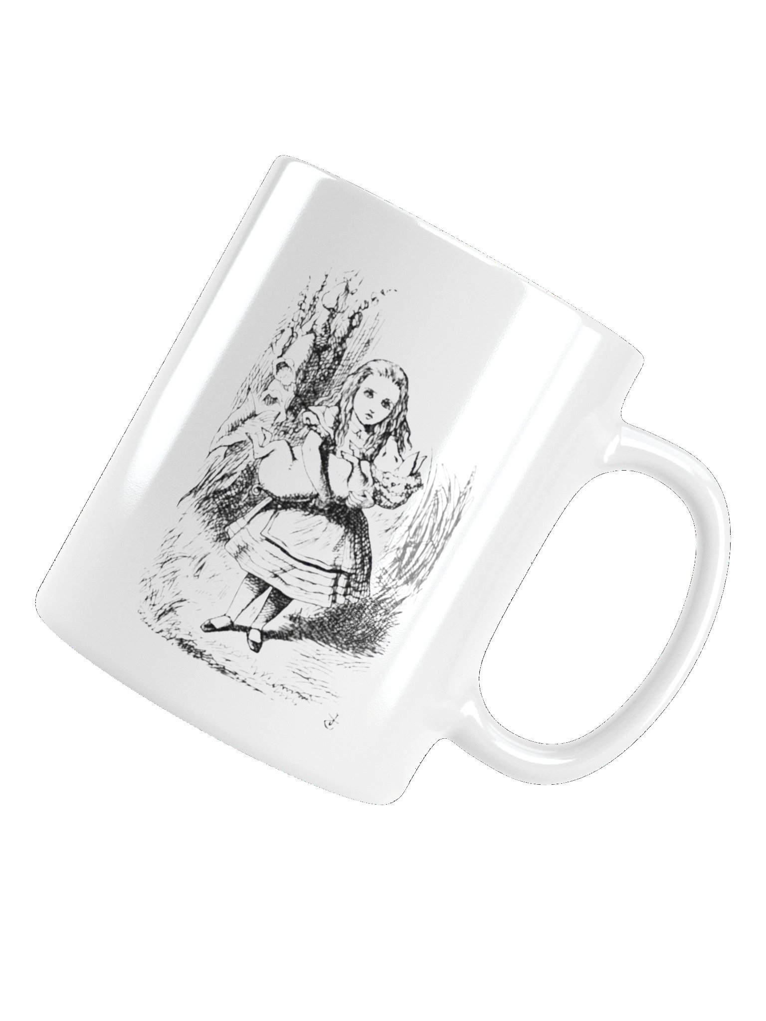 Pig & Pepper, Glossy White Mug, Alice's Adventures in Wonderland, Chapter 6 product image (6)