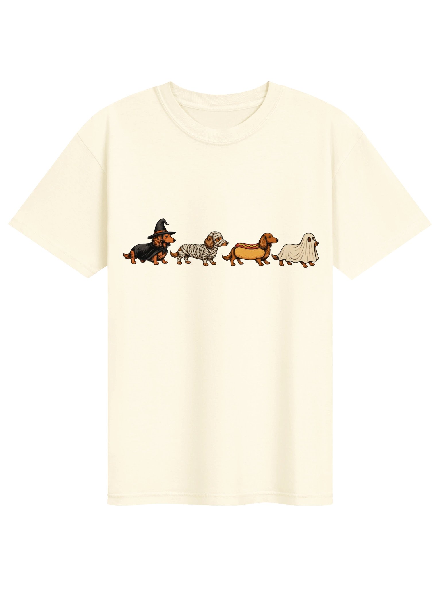 Halloween Dachshund T-Shirt – Cute Spooky Wiener Dog Shirt product image (91)