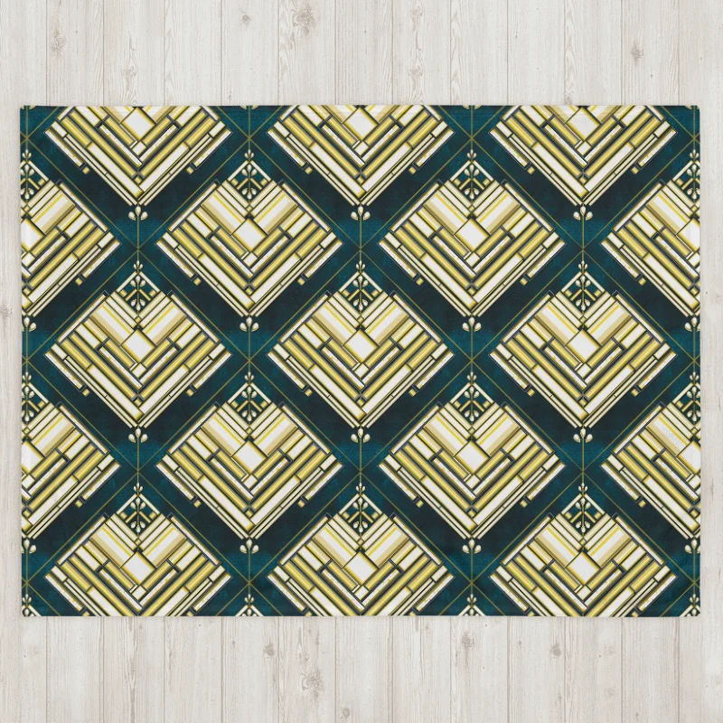 Gilded Glamour Flapper's Delight Throw Blanket | by Monique Faella Designs™ product image (4)