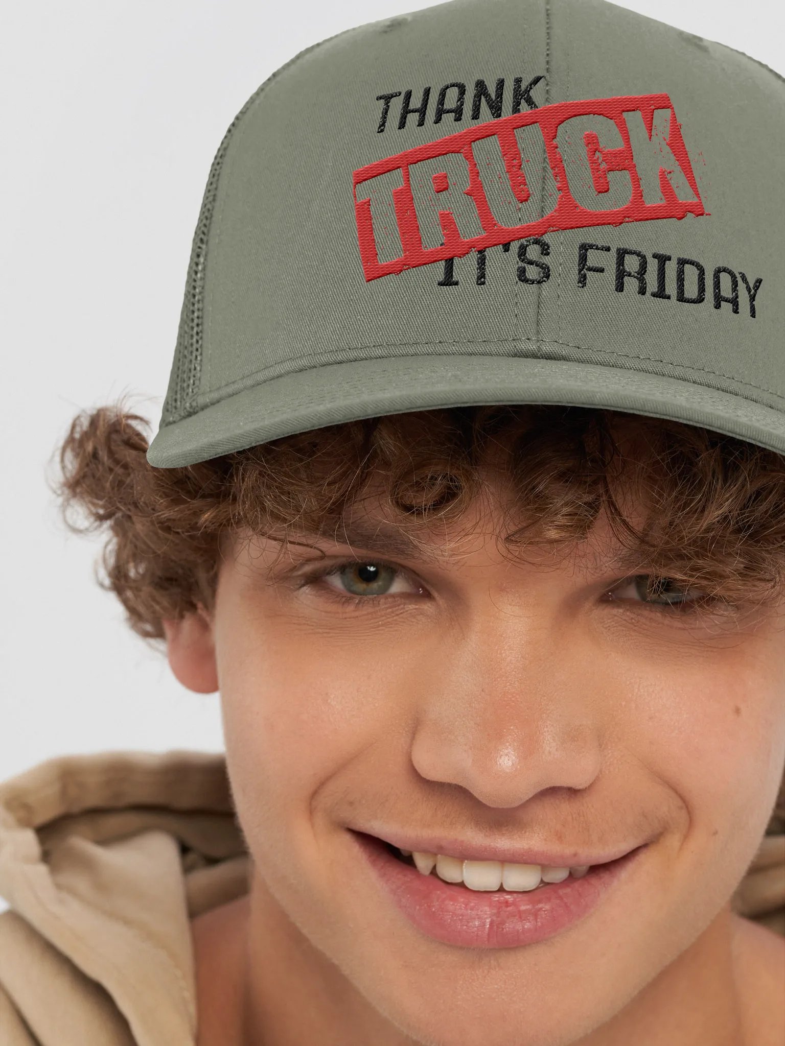 Thank Truck It's Friday Canvas Hat product image (8)