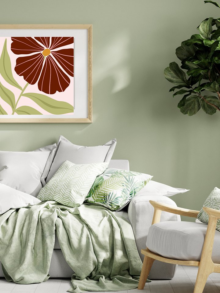 Red Boho Flower New Digital Product product image (1)