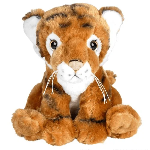 Cute 8" Tiger Plush - Soft Stuffed Anime Style Jungle Big Cat Toy product image (1)
