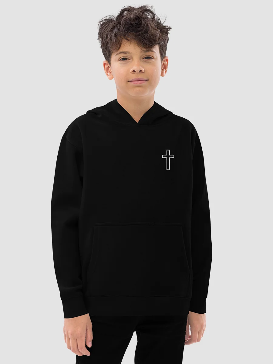 Youth Black Cross Hoodie product image (5)