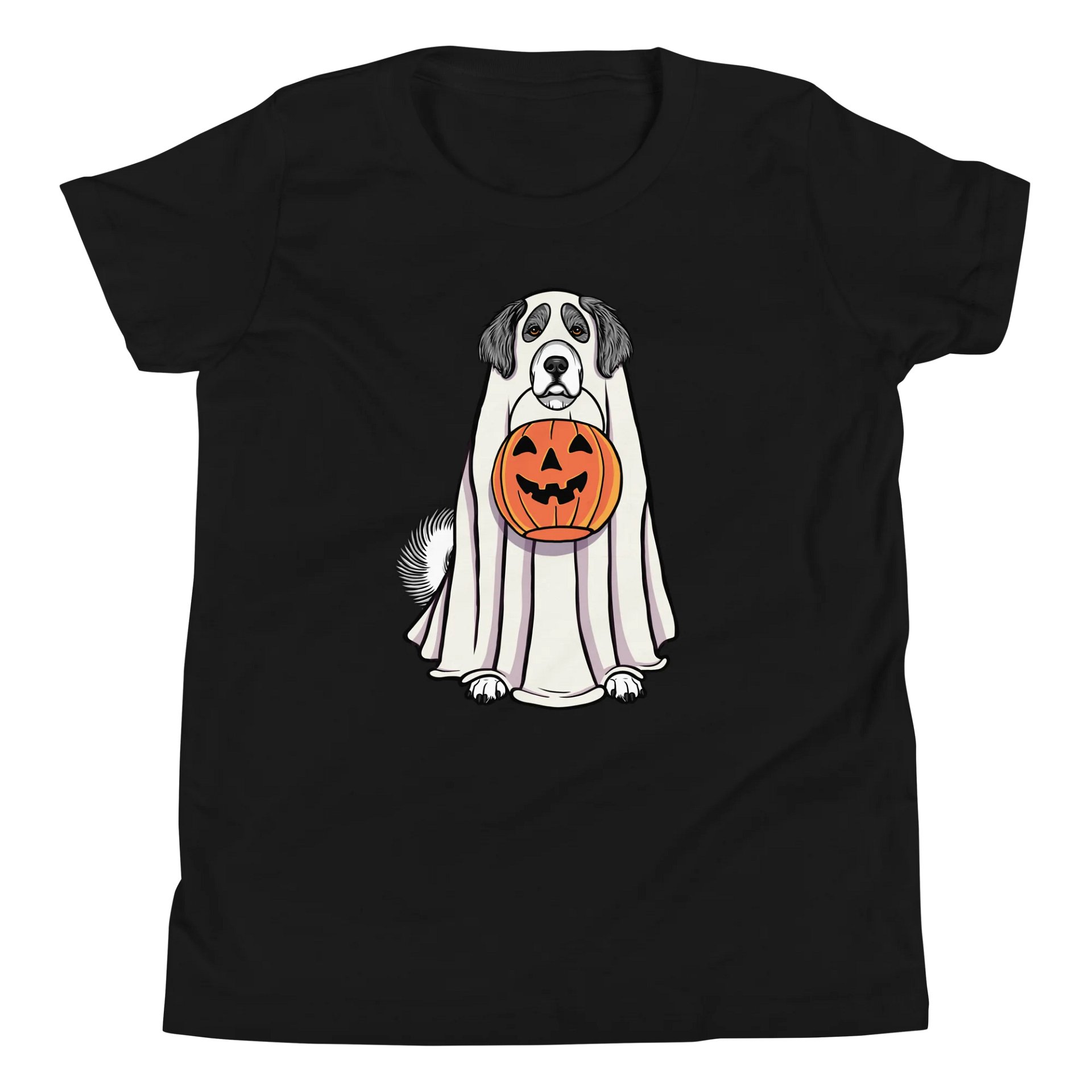 Halloween Great Pyrenees(Gray & White) Youth T-Shirt product image (5)