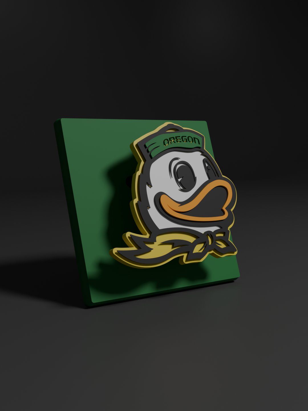 University of Oregon Ducks 3D Printed Floating Logo Sign (Digital File Only) product image (1)