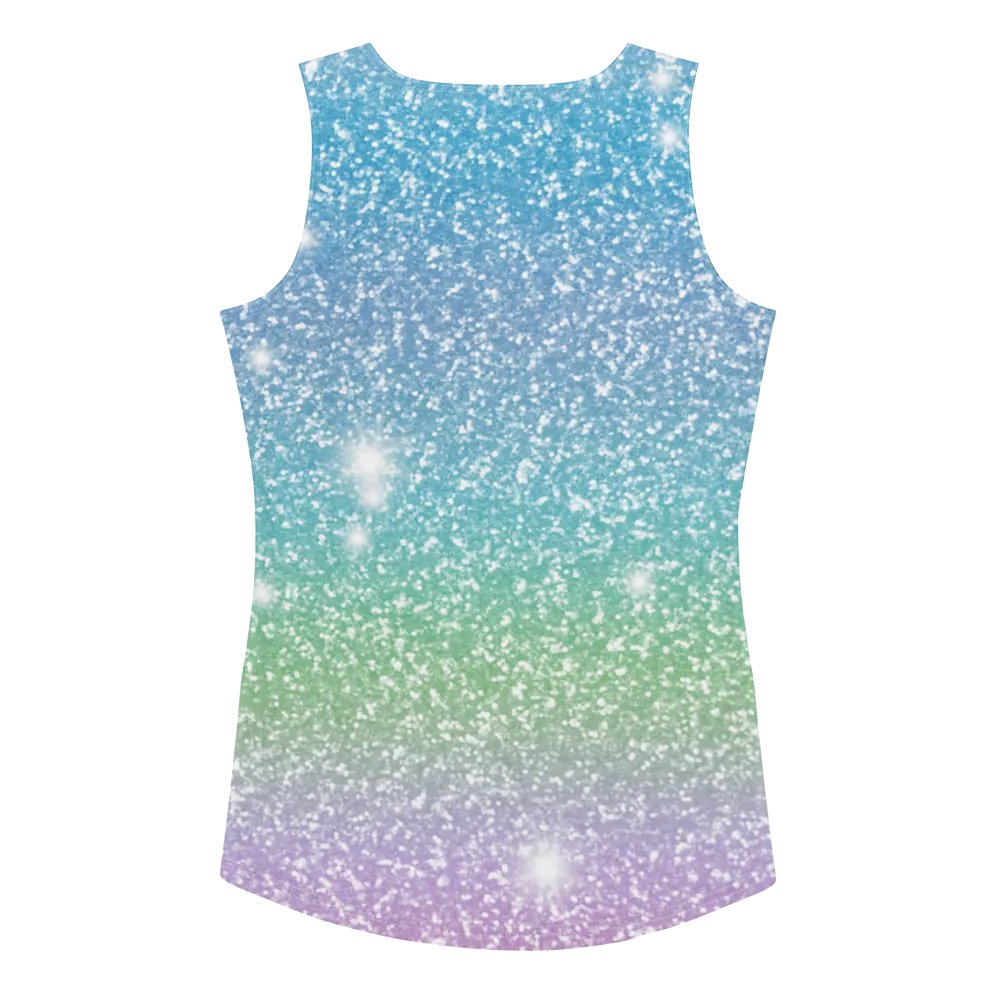 Glitter Unicorn Texture Design Tank Top (7) product image (2)