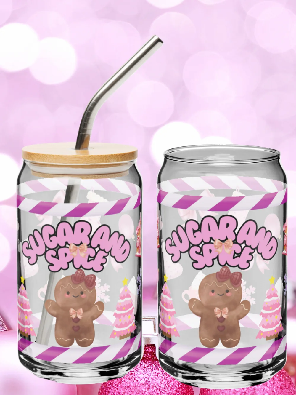 Gingerbread Pink Glass Set product image (6)