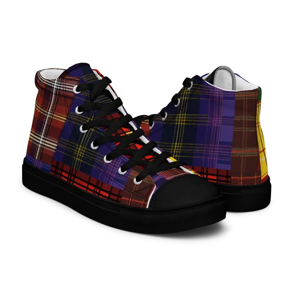 Mixed Tartan Shoes - Men's High Tops product image (10)