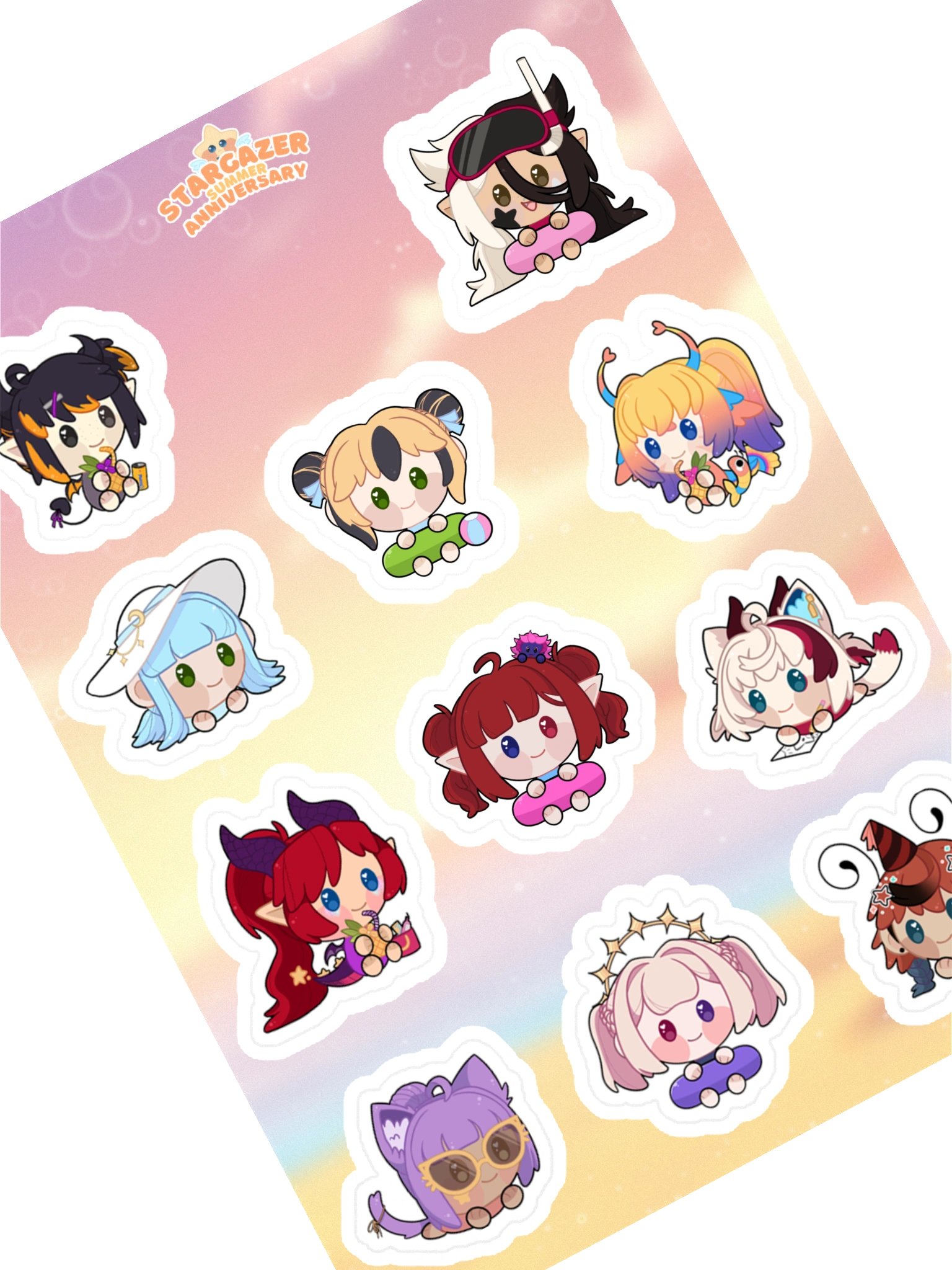 Summer Anniversary Sticker sheet! product image (1)