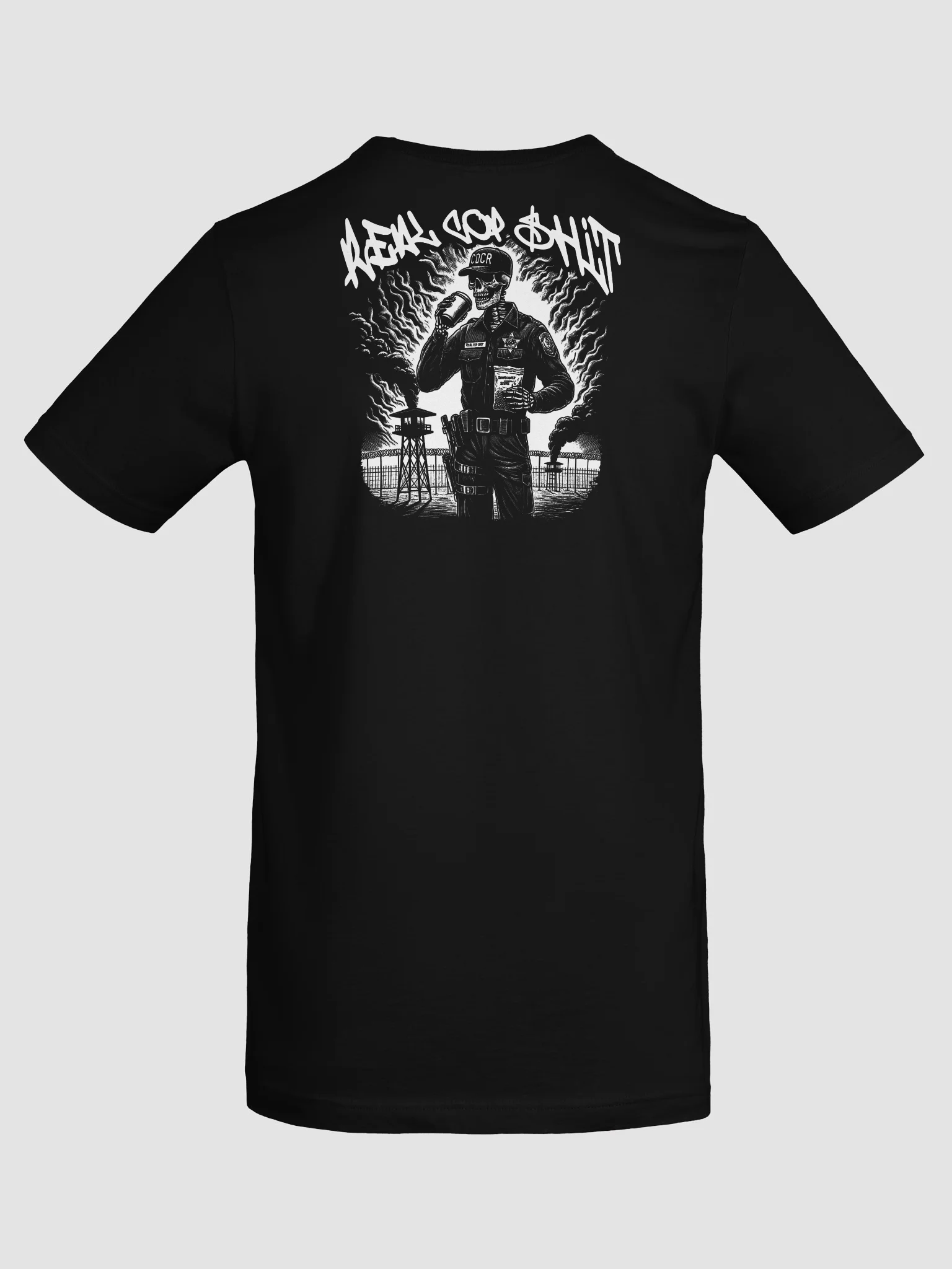 REAL COP SHIT TEE FRONT & BACK product image (6)