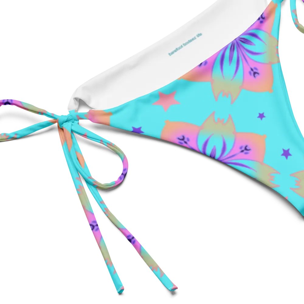 Pretty Pastel Bow Pattern String Bikini Bottom product image (4)