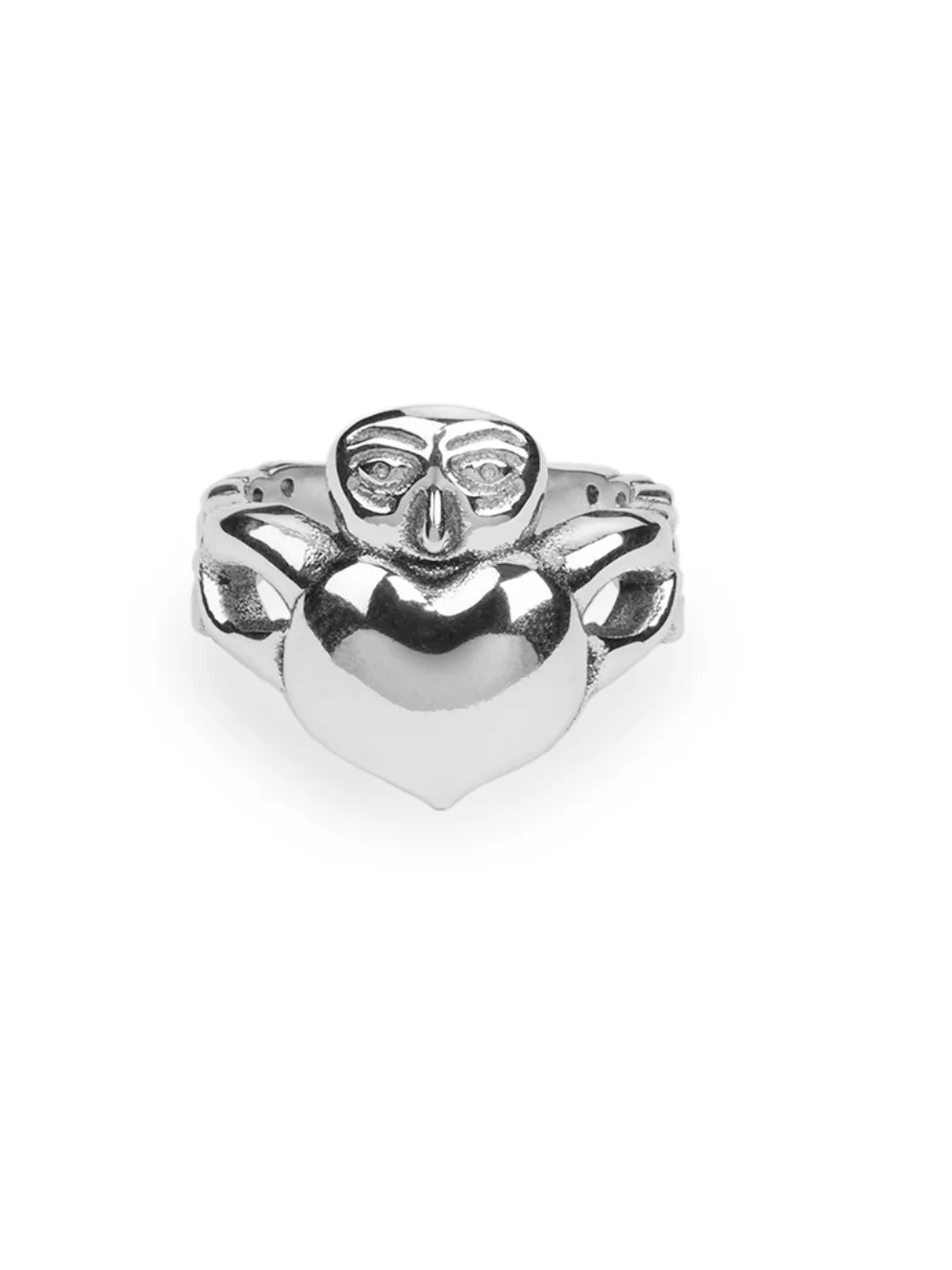 Sheela Na Claddagh Statement Ring | 100% Recycled Sterling Silver Ring product image (1)