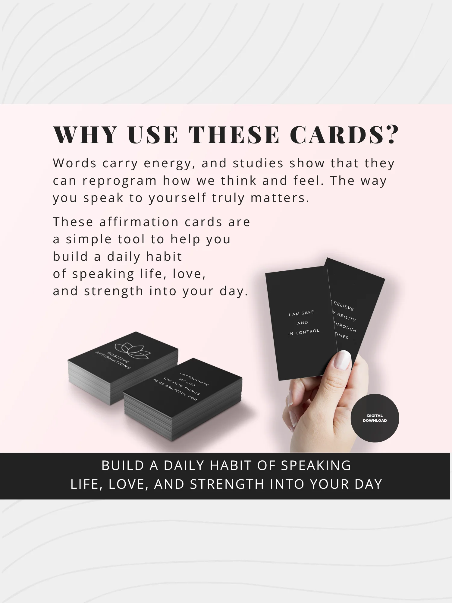 111 Affirmation Cards for Positivity Printable Digital Download product image (3)