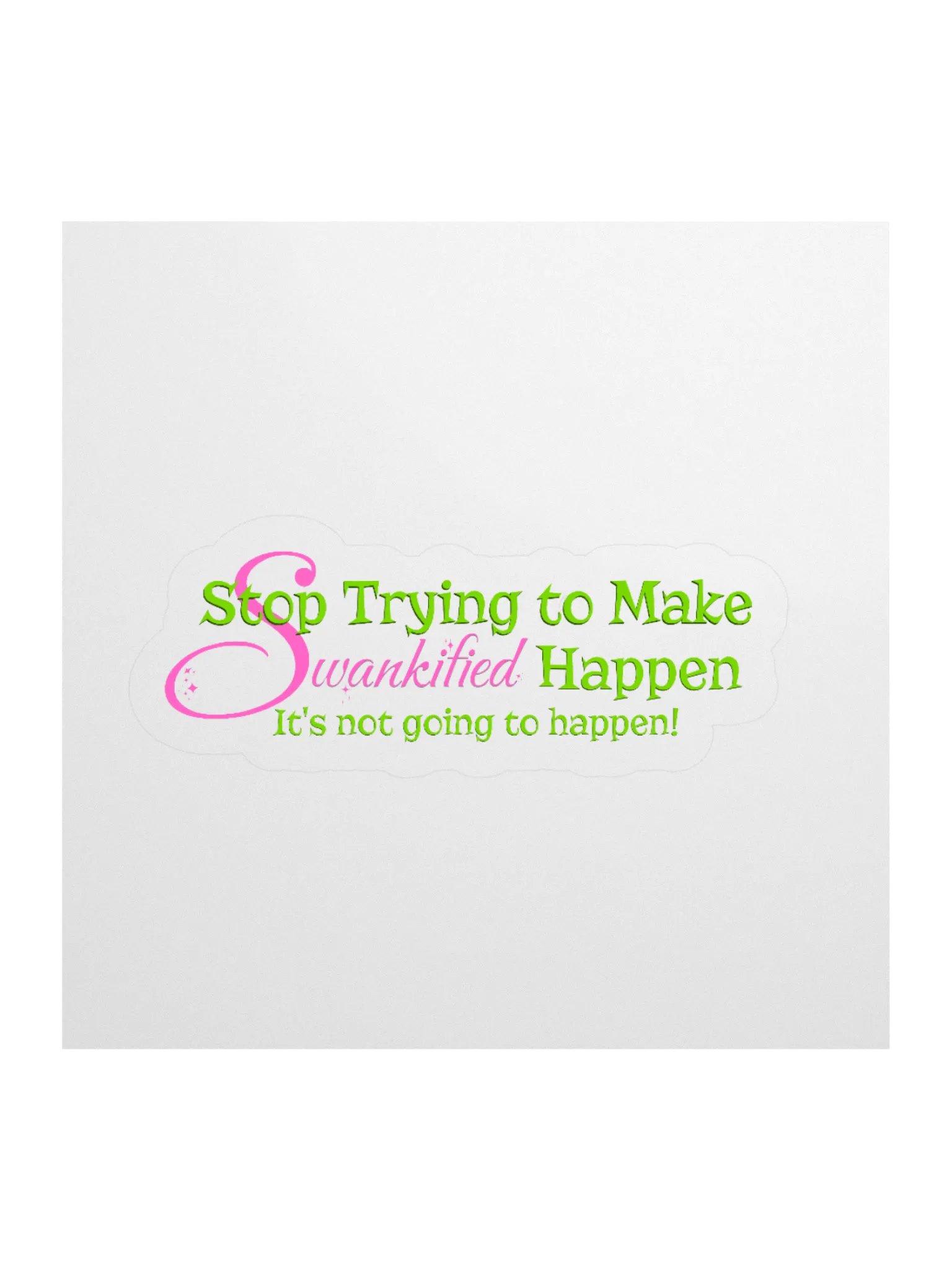 Swankified Stickers – Kiss-Cut Vinyl Wicked x Mean Girls Meme Decals product image (1)