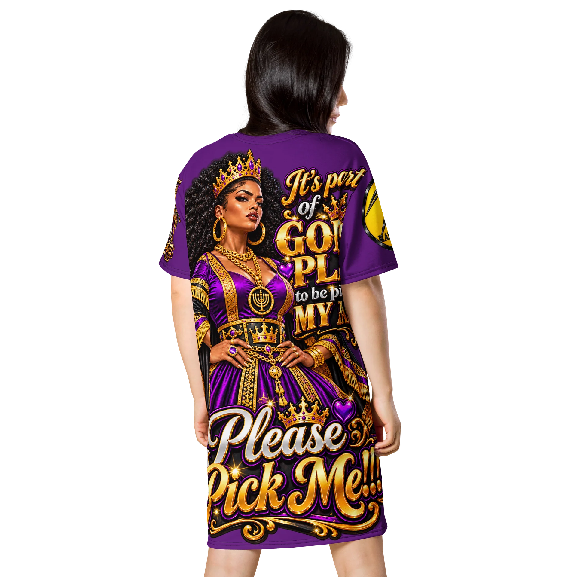 Royal Pick Me Queen T-Shirt Dress product image (2)