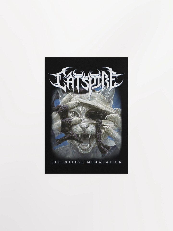 CATSPIRE RELENTLESS MEOWTATION POSTER product image (2)