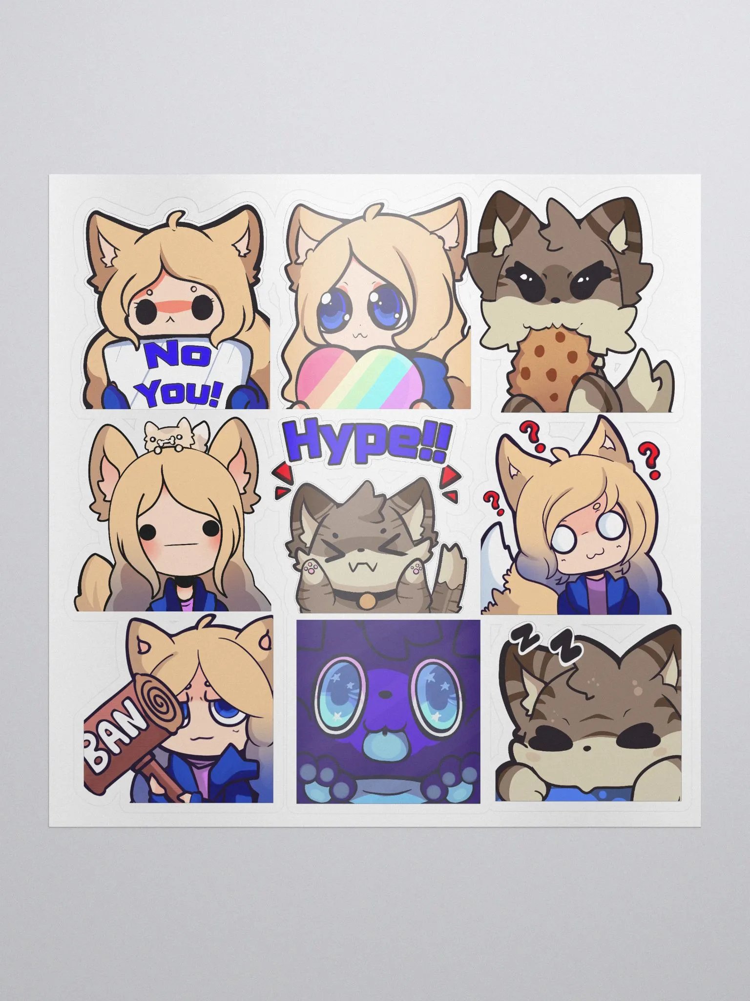 Emote stickers product image (1)