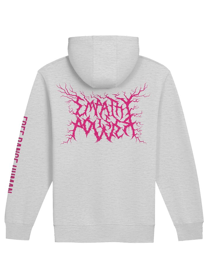 *BRAND NEW* DEATH METAL Flamingo/Empathy is Power Zip-Up Hoodie (PINK DESIGN) product image (2)