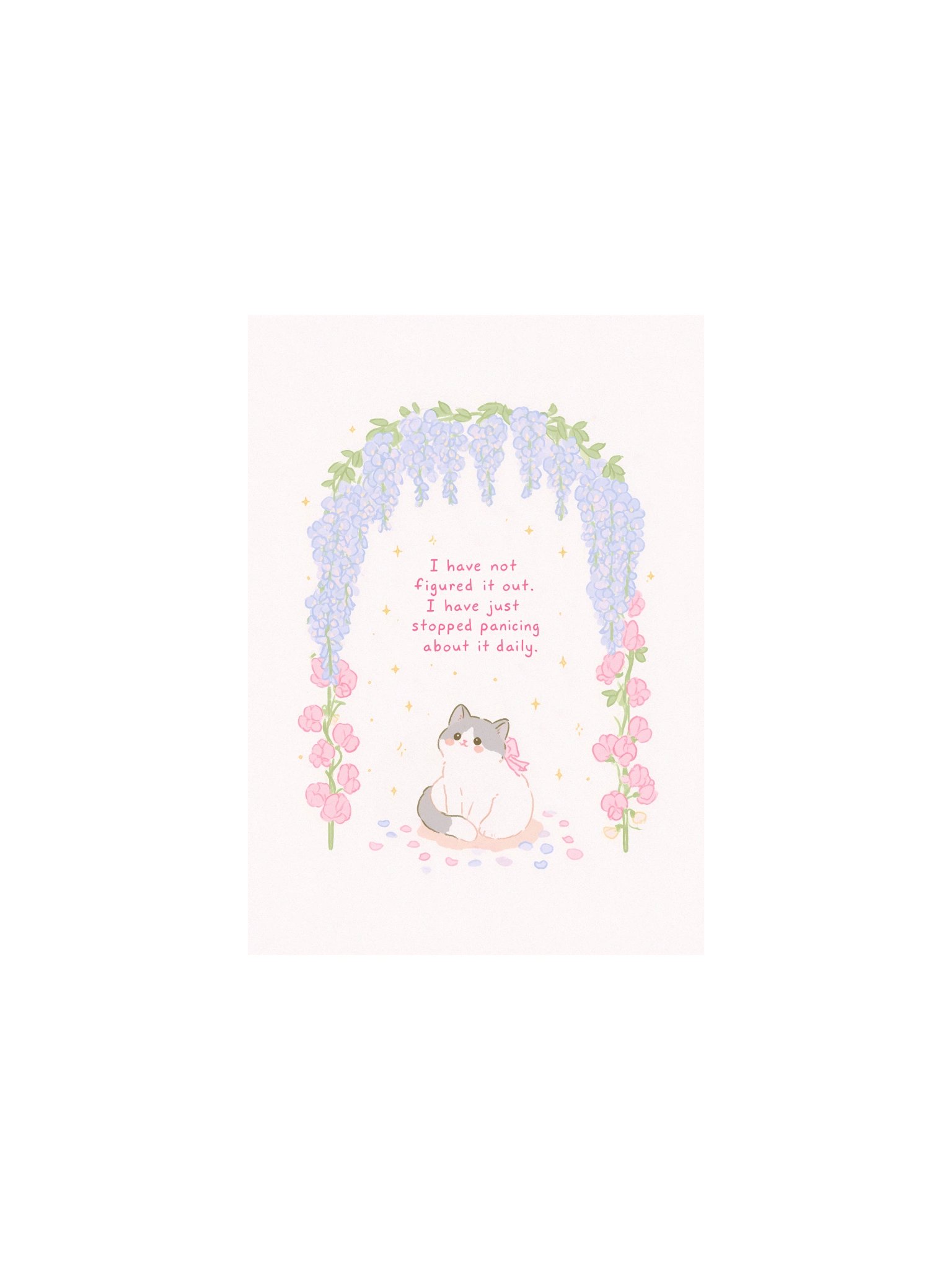 Pastel Cat Quote Poster product image (5)