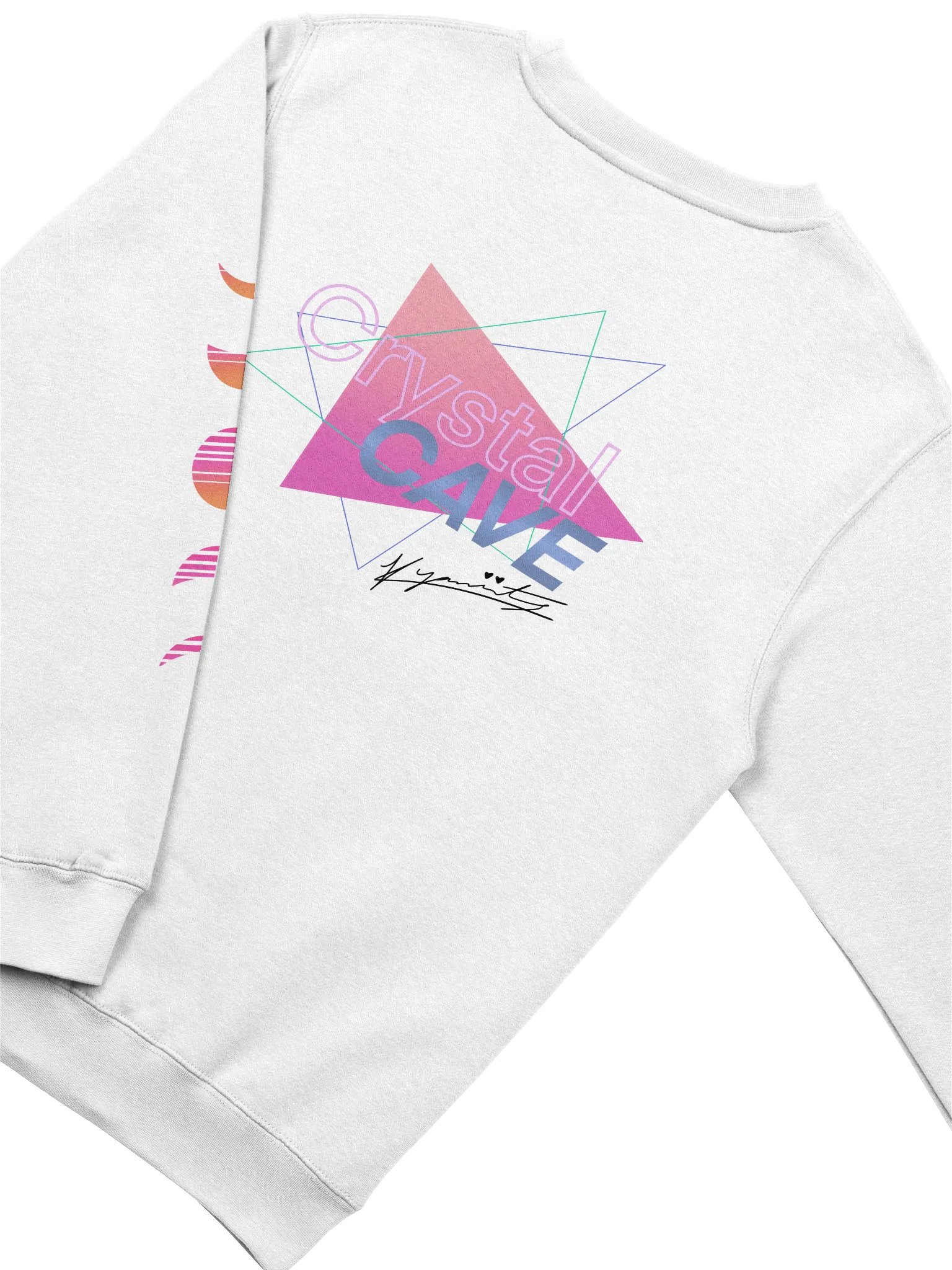 Crystal Cave Sweatshirt WHITE product image (4)