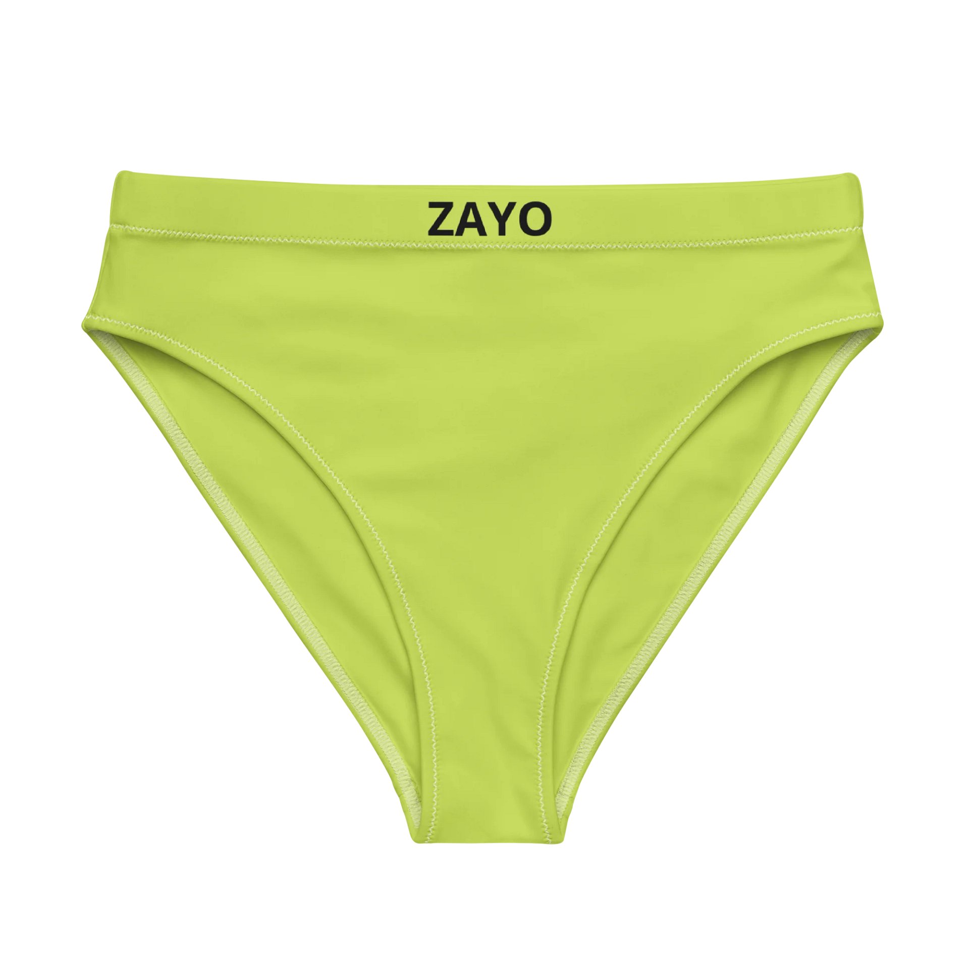 ZAYO Bold Lime High Waisted Bikini Bottom product image (2)