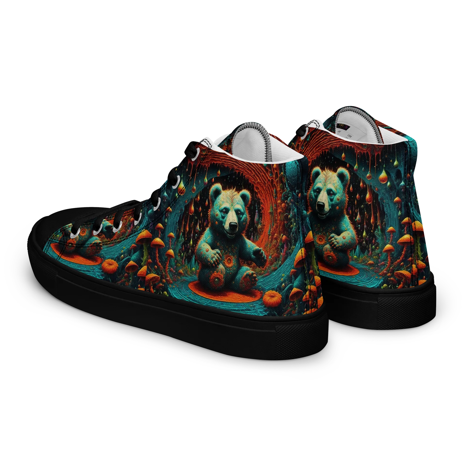 Woman's Surreal Mushroom Bear High Tops product image (5)