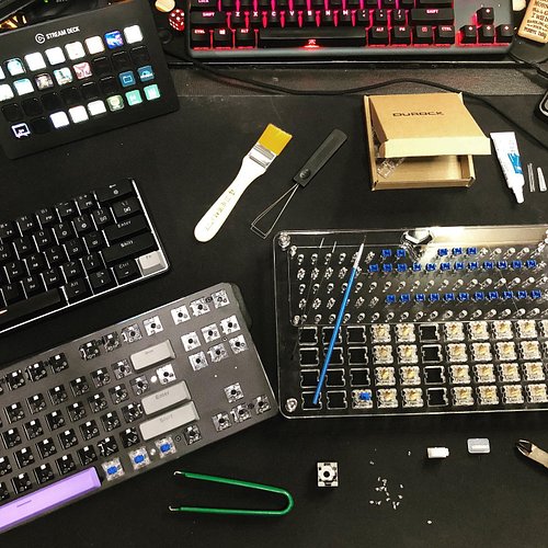 My first Keyboard build. It’s coming along quite nicely. So pumped to finish this project and see how it feels. 
#customkeybo...