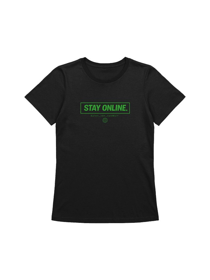 STAY ONLINE WOMENS GREEN SHIRT product image (1)
