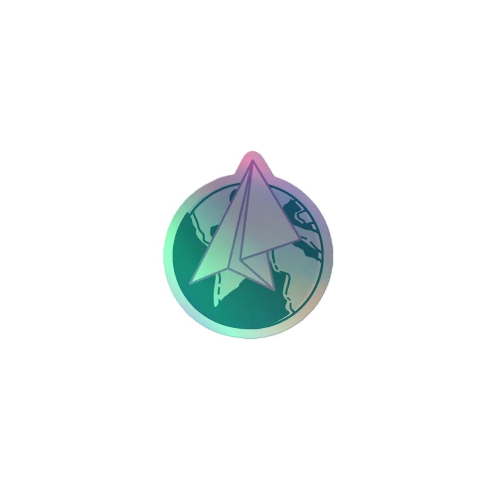 Nomadic Activist Logo Holographic Sticker product image (1)