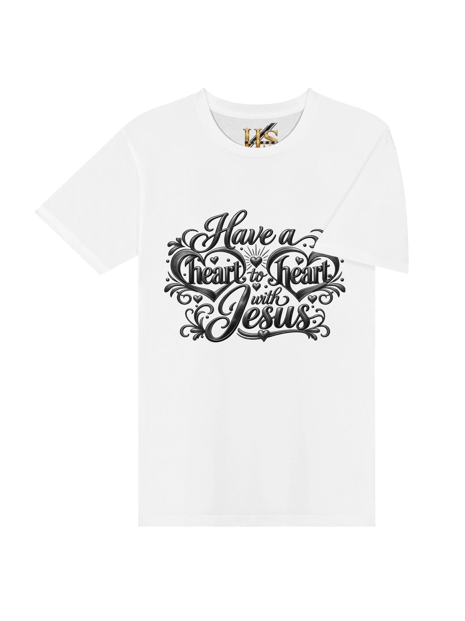 Have a Heart-to-Heart with Jesus Black Premium Unisex T-Shirt product image (4)