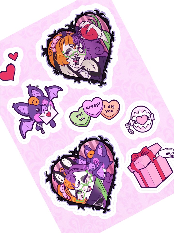 "Love is in the Hare" Sticker Sheet product image (1)