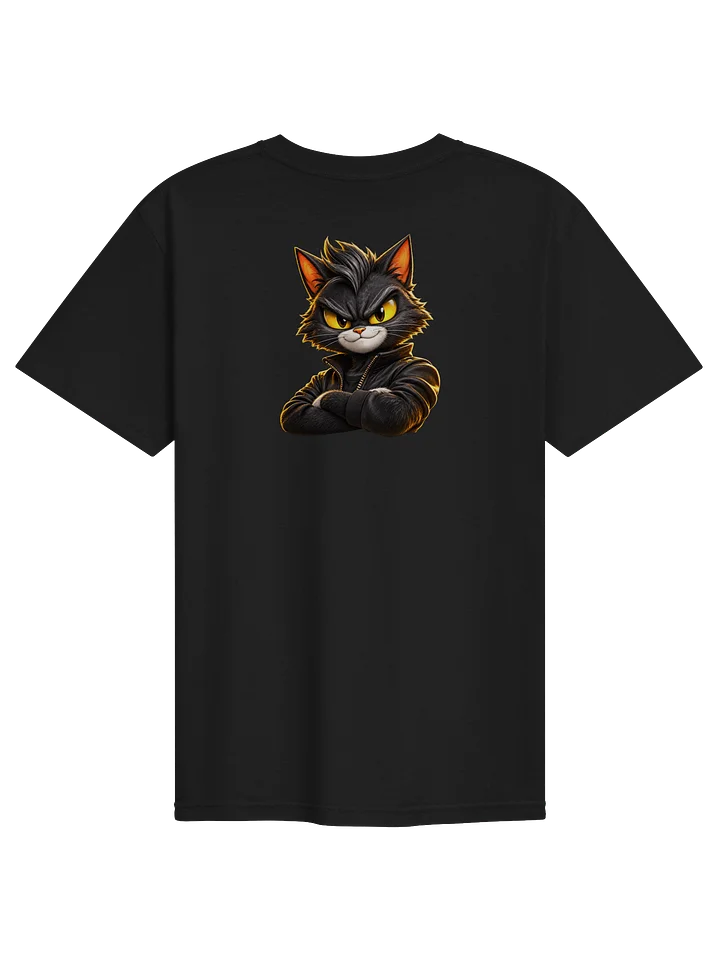 Black Legendary Tee showing approved daCAT back artwork