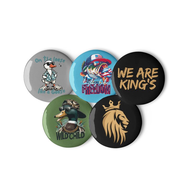 Regal Lion Crown Pin Set product image (3)