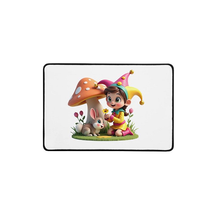 JessyJesty Bunny Desk Mat – Whimsical Comfort for Creative Spaces product image (1)