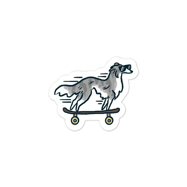 Fast Dog Sticker - Silver Brindle product image (1)
