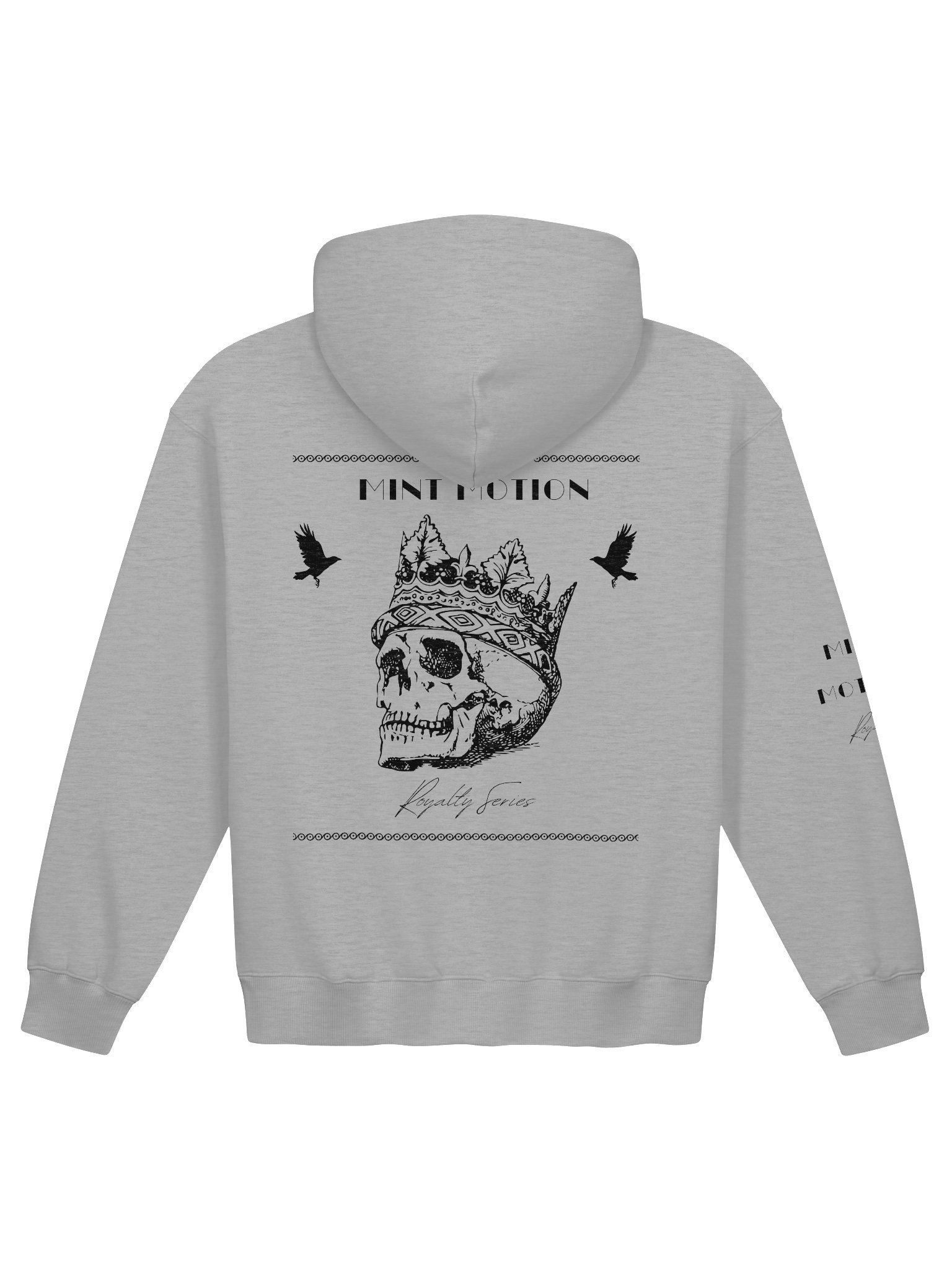 Royalty Series Black Print Premium Hoodie product image (3)