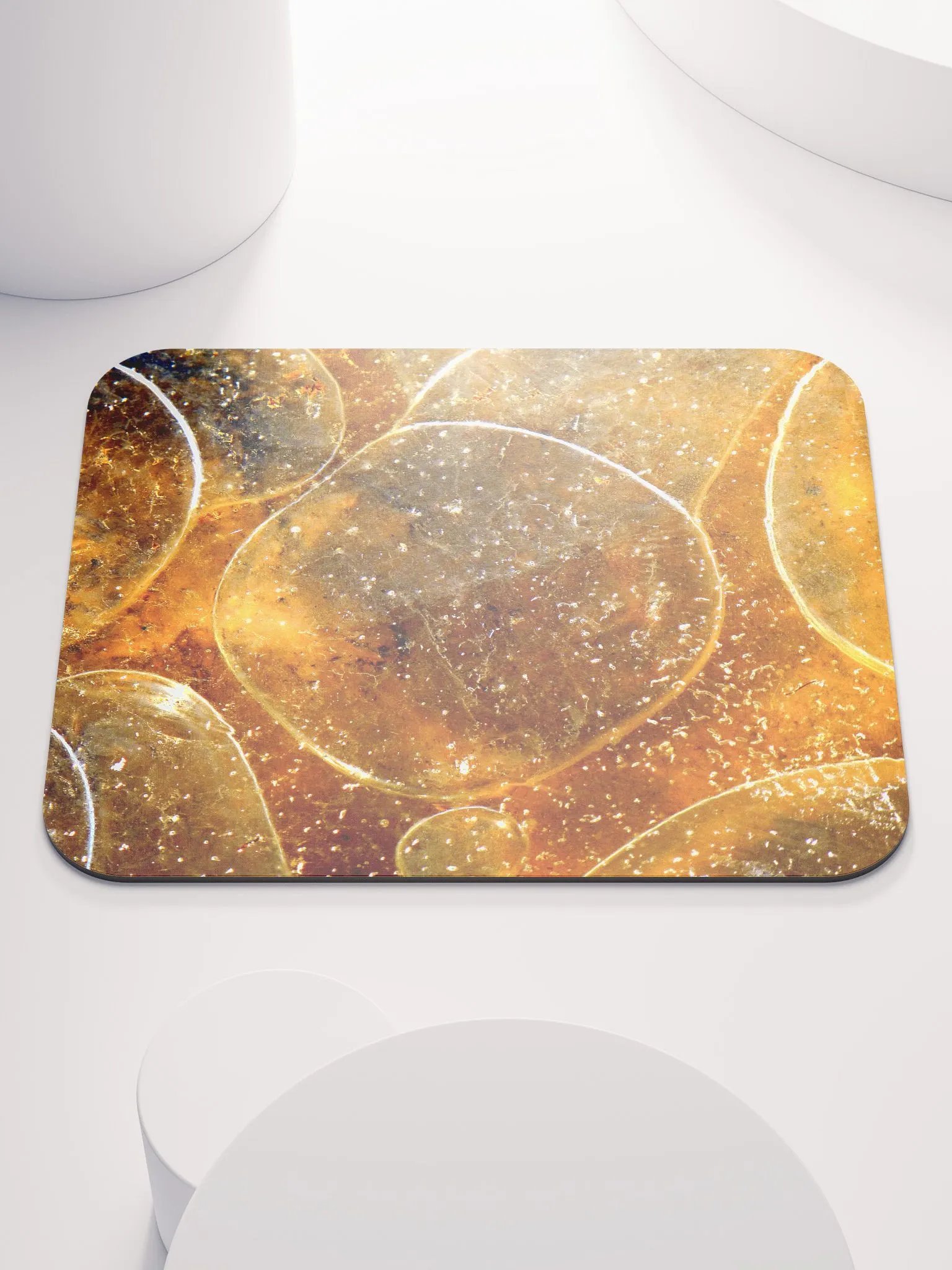 Classic Mouse Pad - Gold Bubbles product image (1)